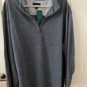 Men's gray Half-Zip Sweater